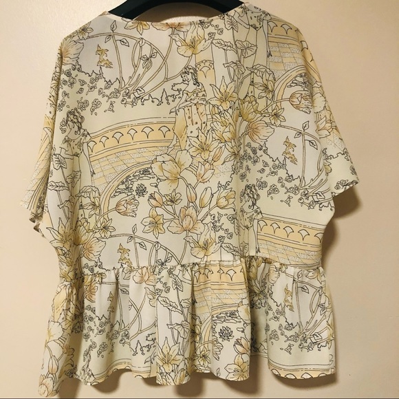 Aritzia Wilfred Macee Peplum Blouse MEDIUM - Picture 8 of 8